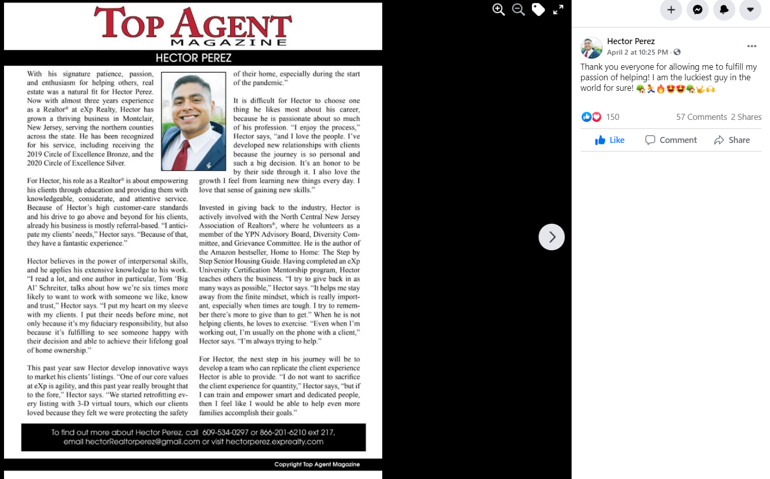 Hector Perez Education Top Agent